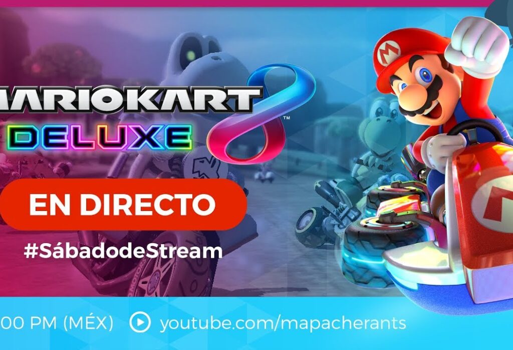 #SábadodeStream Retas de Mario Kart 8 Deluxe CON SUBS