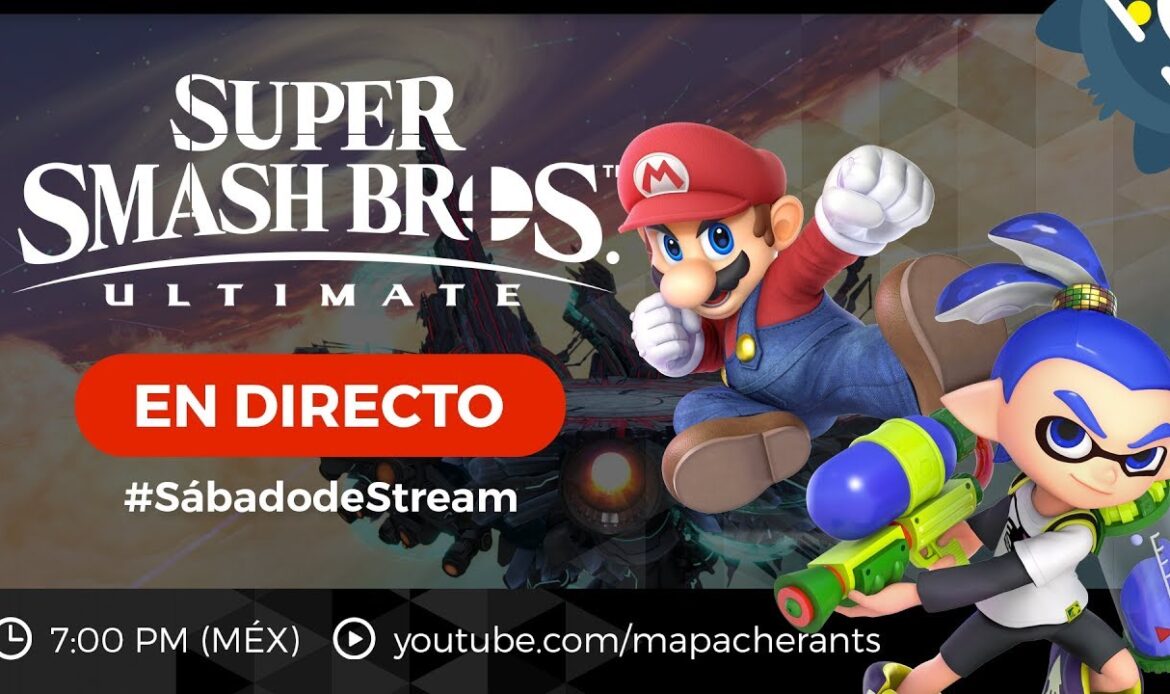 #SábadodeStream Retas de Super Smash Bros. Ultimate CON SUBS