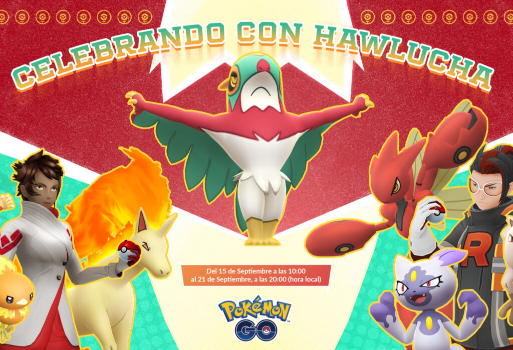 Celebra con Hawlucha en Pokémon GO