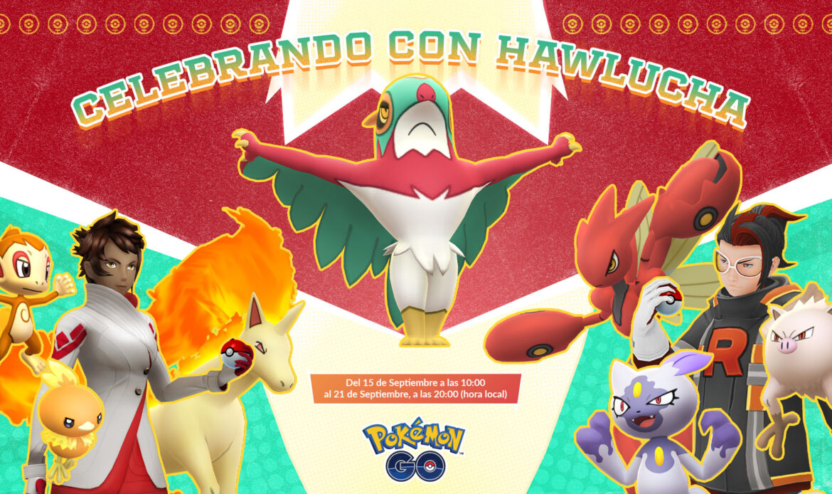 Celebra con Hawlucha en Pokémon GO