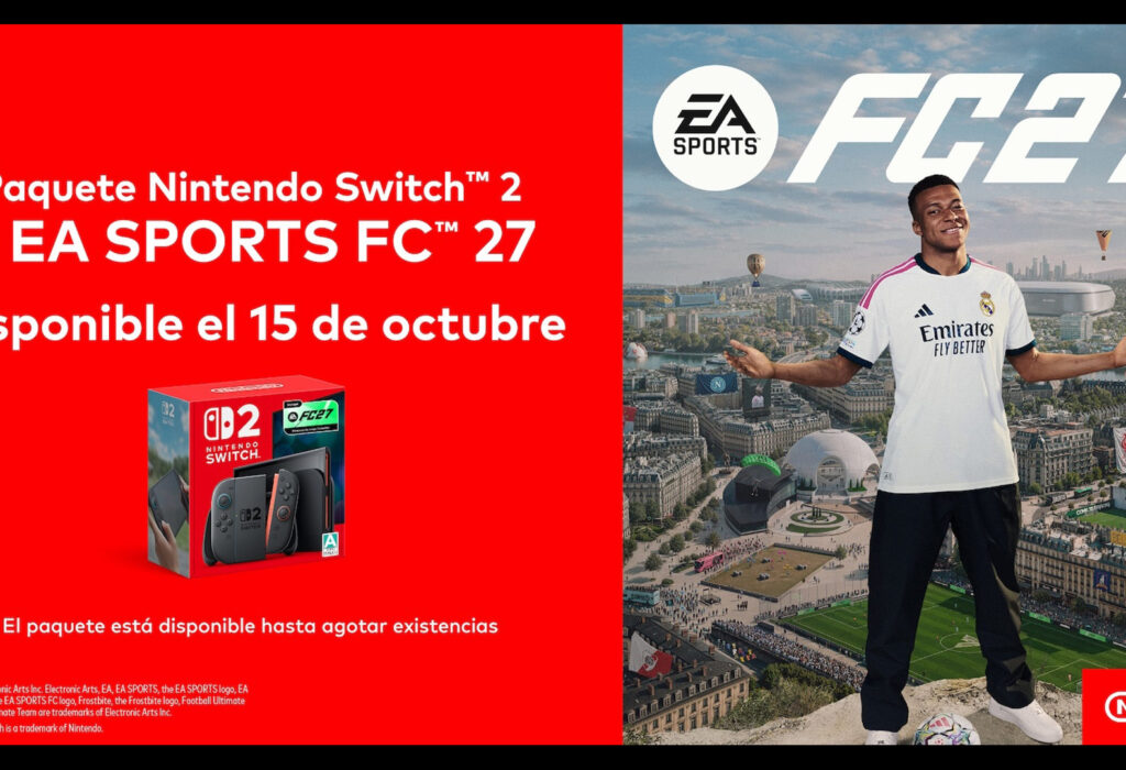 Latinoamérica recibirá bundle de Switch 2 + EA SPORTS FC 27